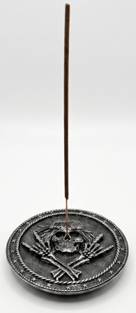 Rock and Roll Skull Incense Burner